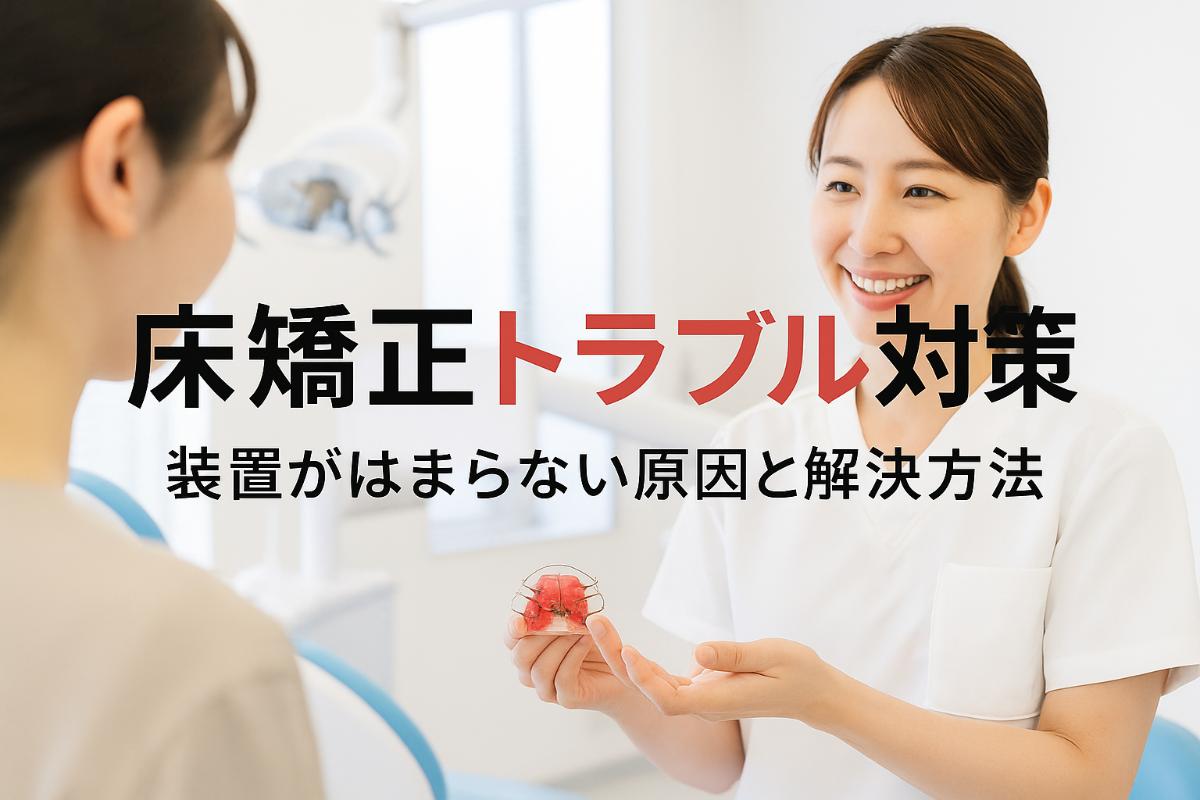 02 床矯正 はまらない - 小児矯正は北海道北広島市にある歯医者のさいわいデンタルクリニック札幌大曲